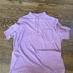 johnnie-O Heathered Lavender Polo Shirt